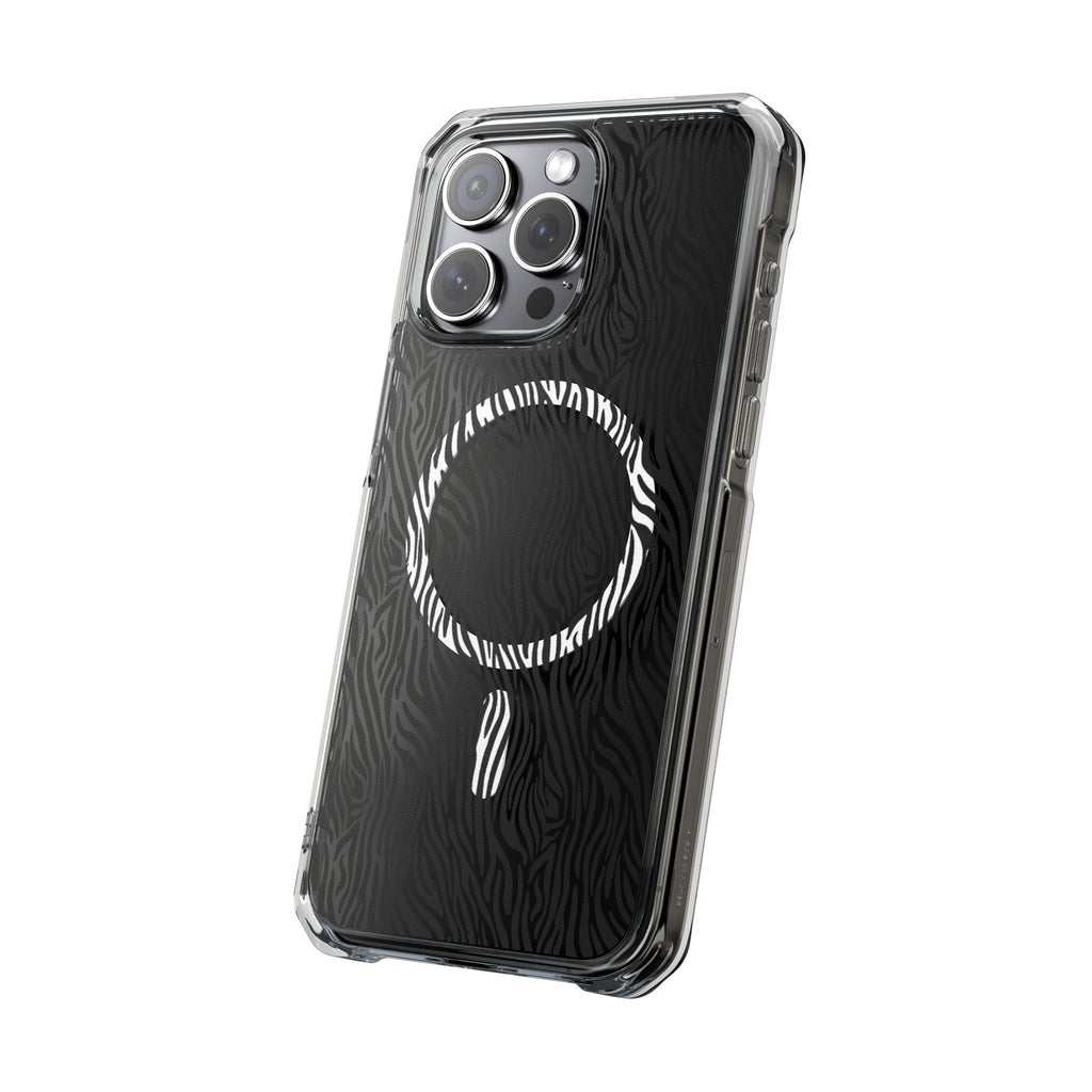 Zebra Magnetic iPhone 14, 15, 16 Series Clear Impact Cases
