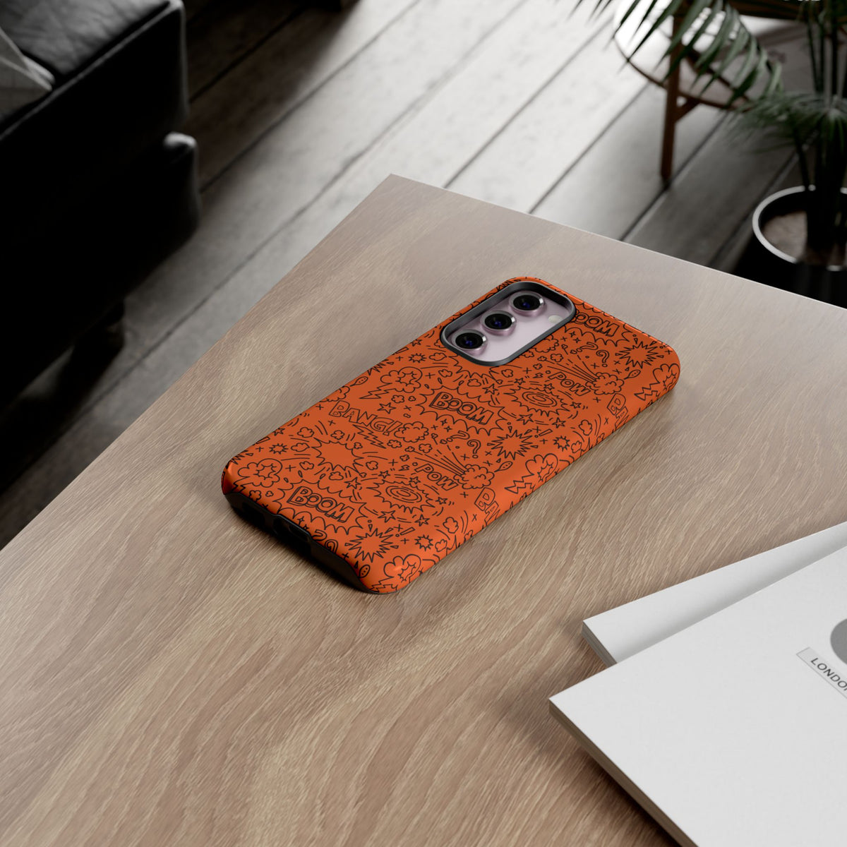 Wow Orange Tough Case for iPhone, Galaxy, or Google Pixel