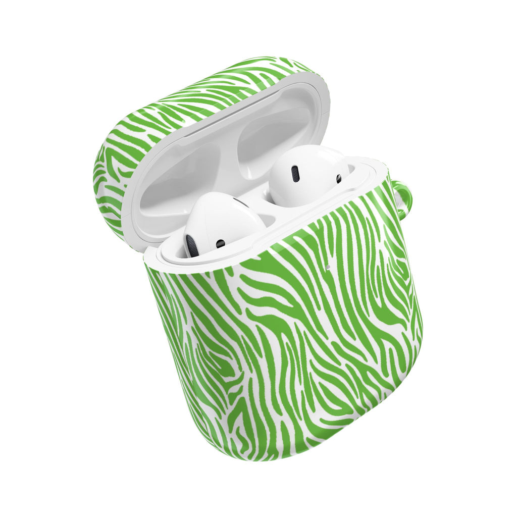 Green Zebra AirPod Cases