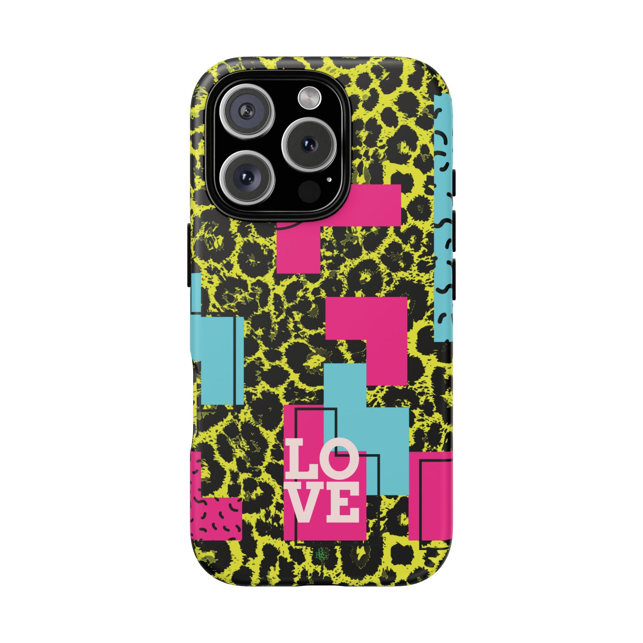 LOVE Neon Yellow RG Phone Case iPhone, Galaxy and Google Tough Cases