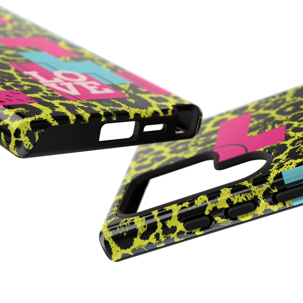 LOVE Neon Yellow RG Phone Case iPhone, Galaxy and Google Tough Cases