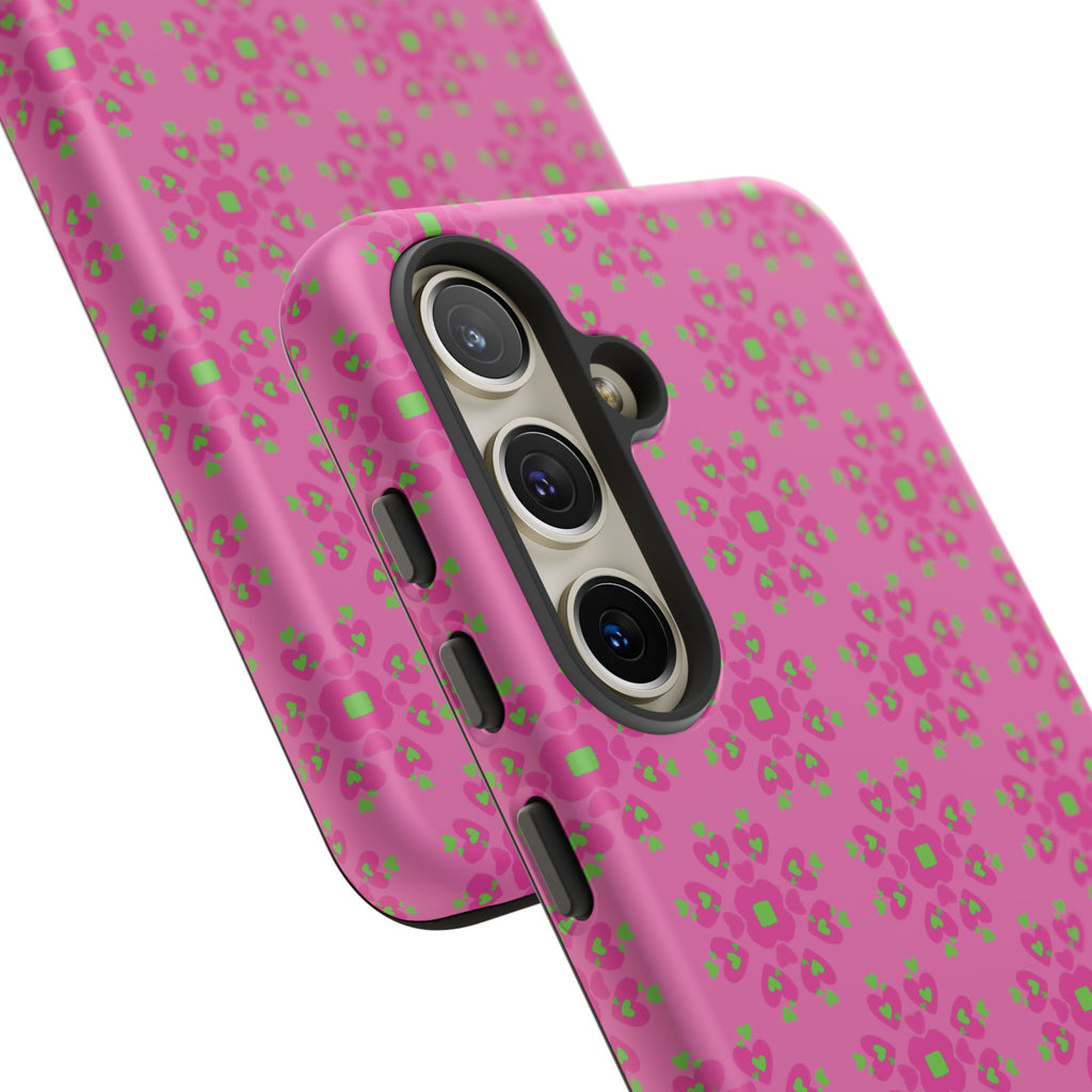 Floresta Heart Pink Tough Phone Case iPhone, Galaxy, or Google Pixel