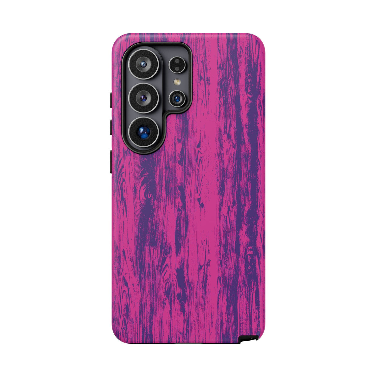 Pink Purple Wood Print Tough Phone Case iPhone, Galaxy, or Google Pixel