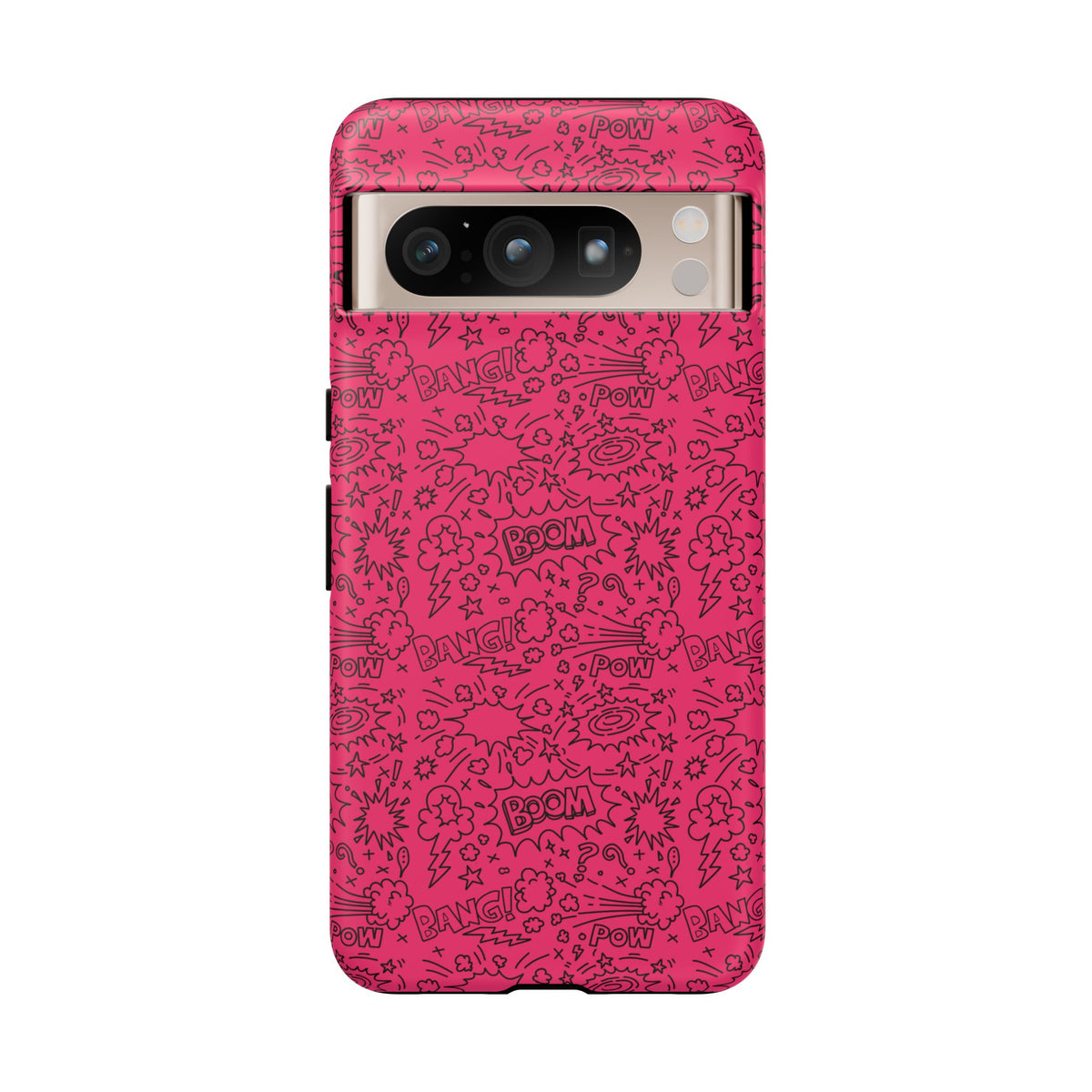 Pink Wow Tough Case for iPhone, Galaxy, or Google Pixel