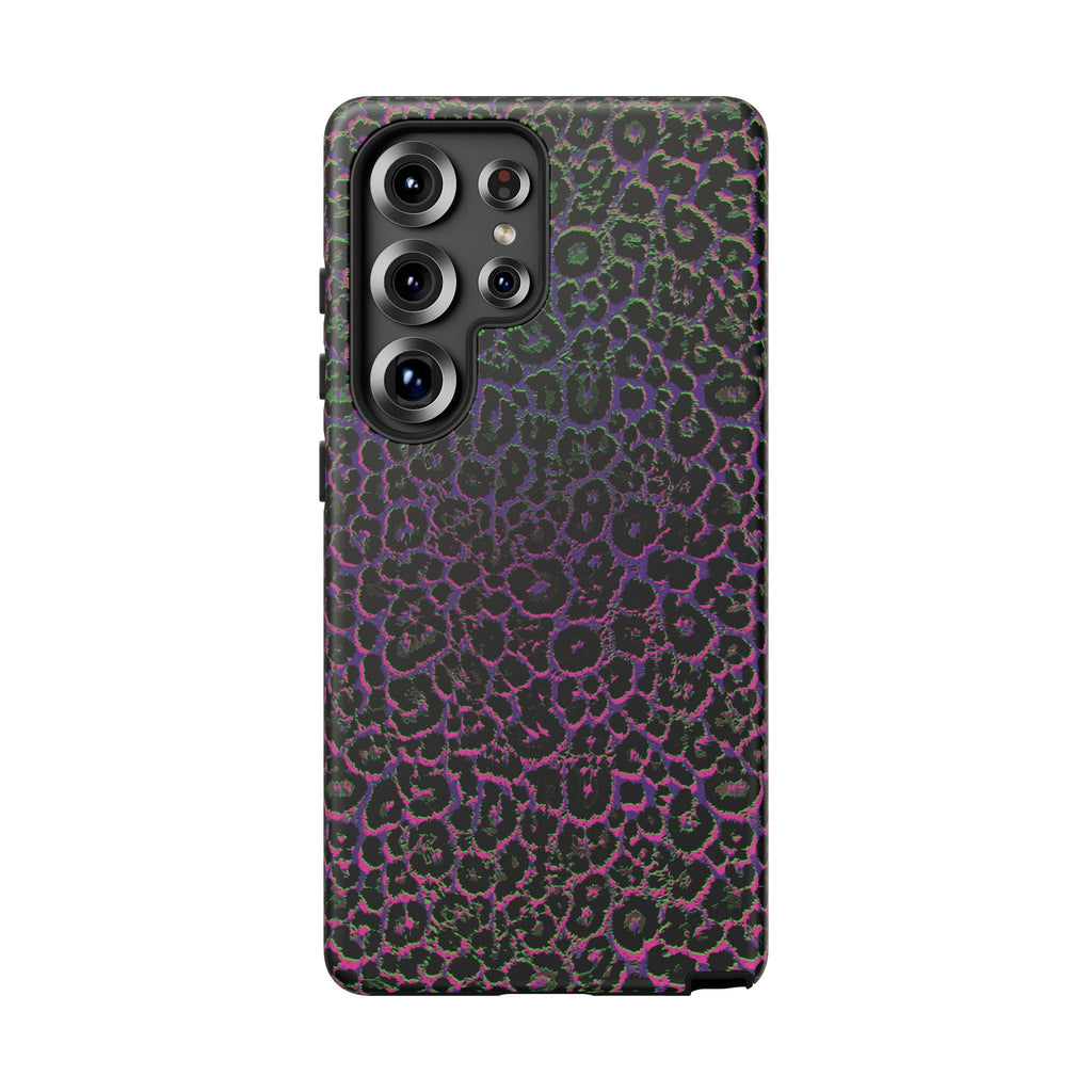 Colorful Leopard Tough Phone Case for iPhone, Galaxy, or Google Pixel