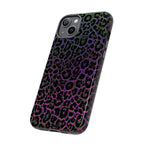 Colorful Leopard Tough Phone Case for iPhone, Galaxy, or Google Pixel
