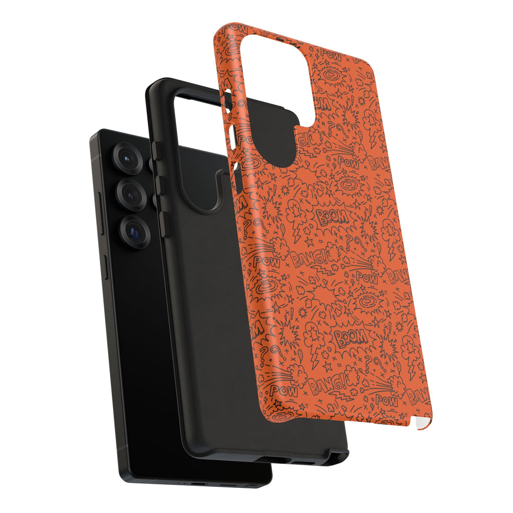Wow Orange Tough Case for iPhone, Galaxy, or Google Pixel
