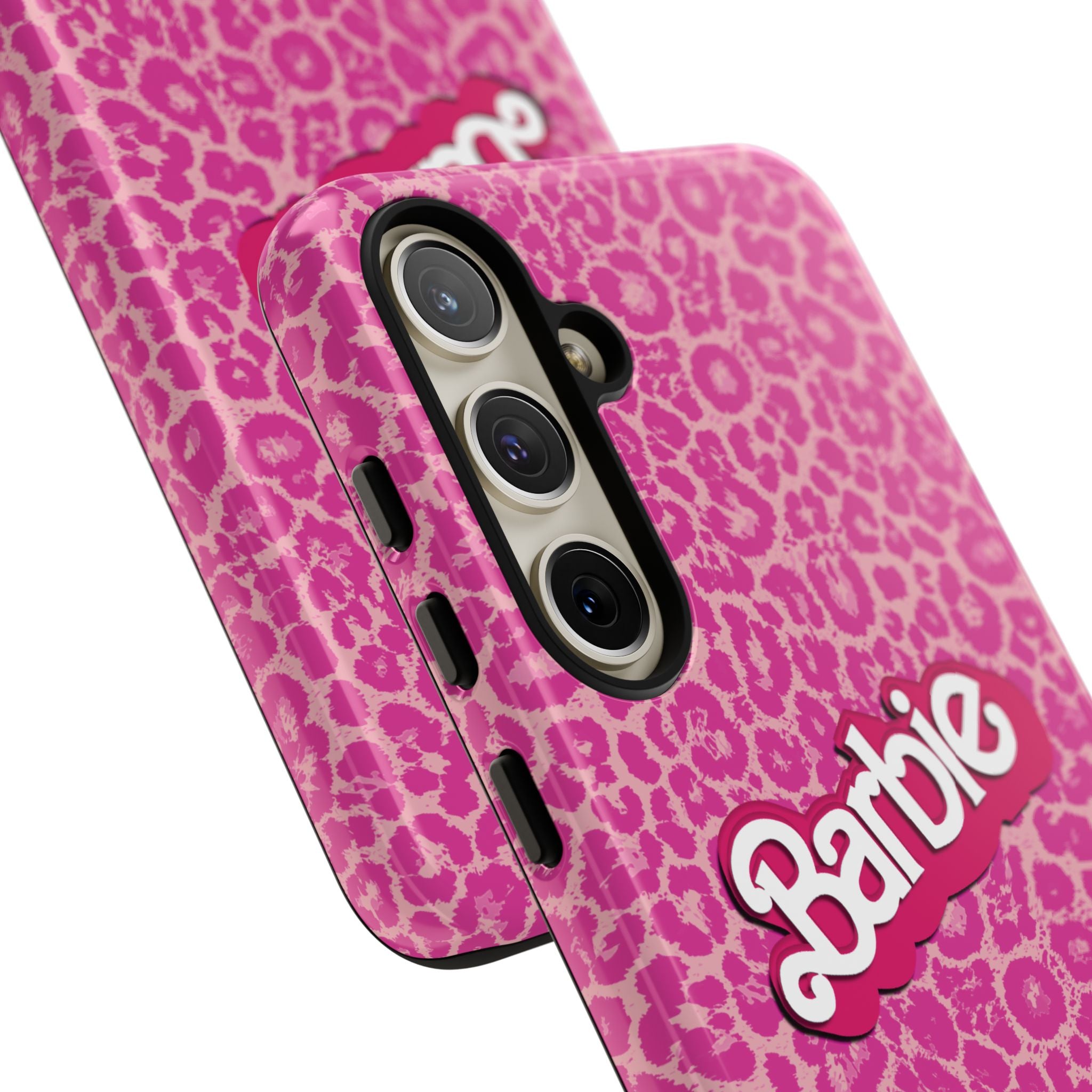 Hot Neon Pink Leopard Barb Tough Phone Case iPhone, Galaxy, or Google Pixel