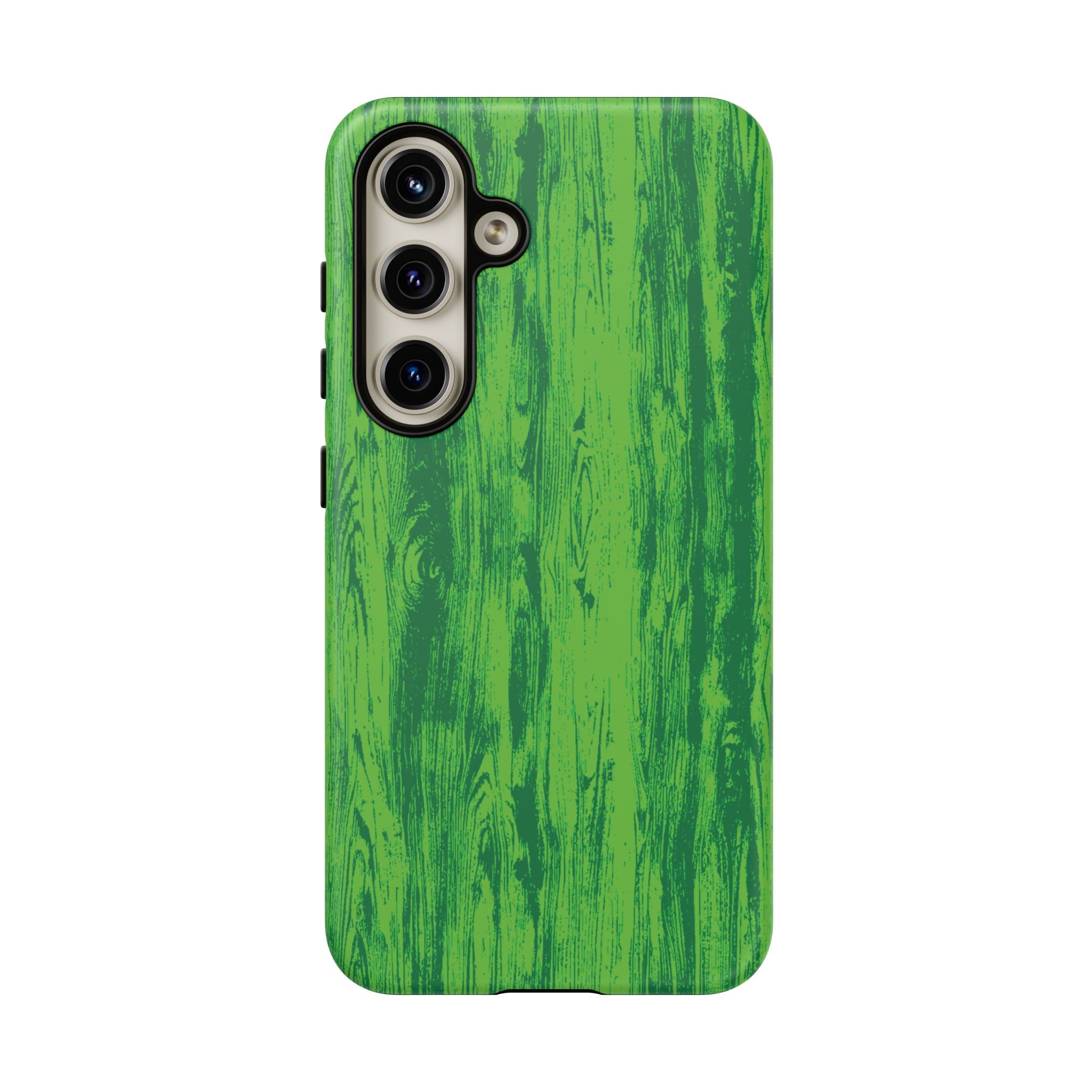 Neon Green Wood Tough Phone Case iPhone, Galaxy, or Google Pixel