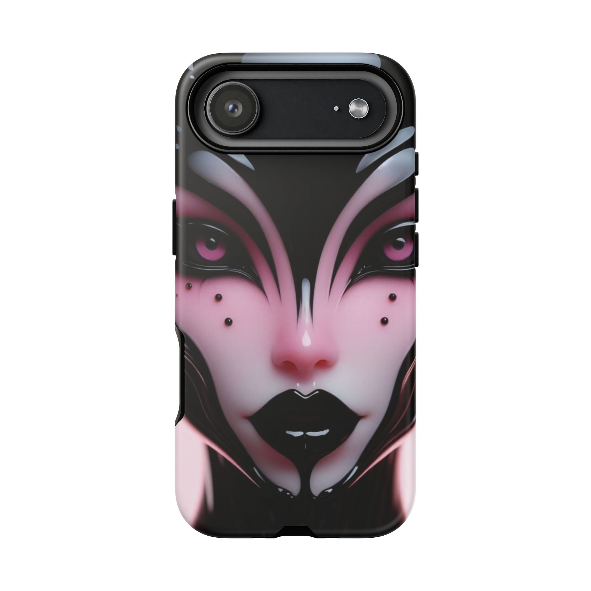 Pink Alien Tough Phone Case for iPhone, Galaxy, or Google Pixel
