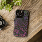 Colorful Leopard Tough Phone Case for iPhone, Galaxy, or Google Pixel