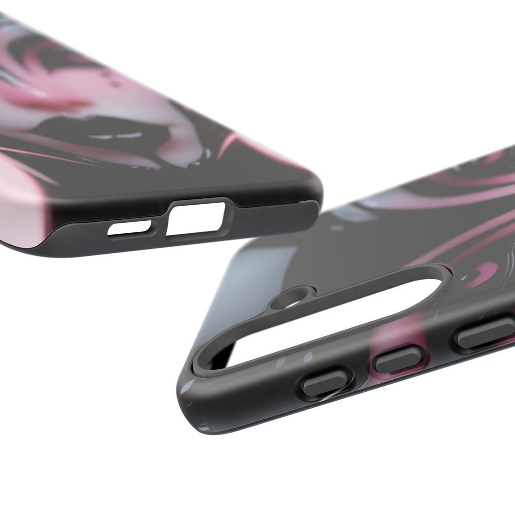 Pink Alien Tough Phone Case for iPhone, Galaxy, or Google Pixel