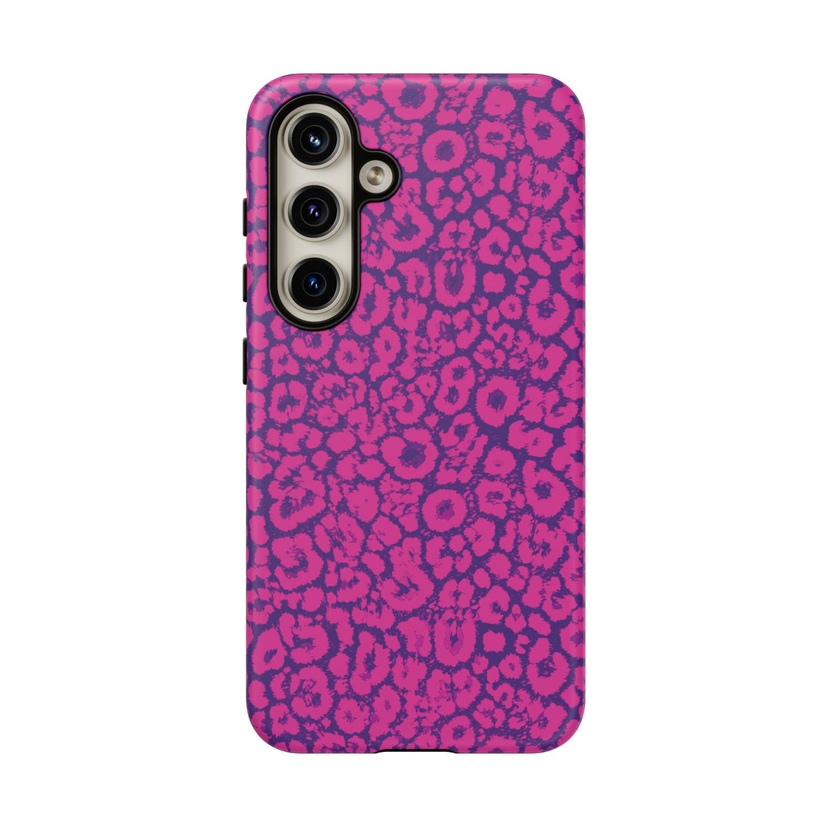 Pink Purple Leopard Tough Phone Case iPhone, Galaxy and Google Pixel