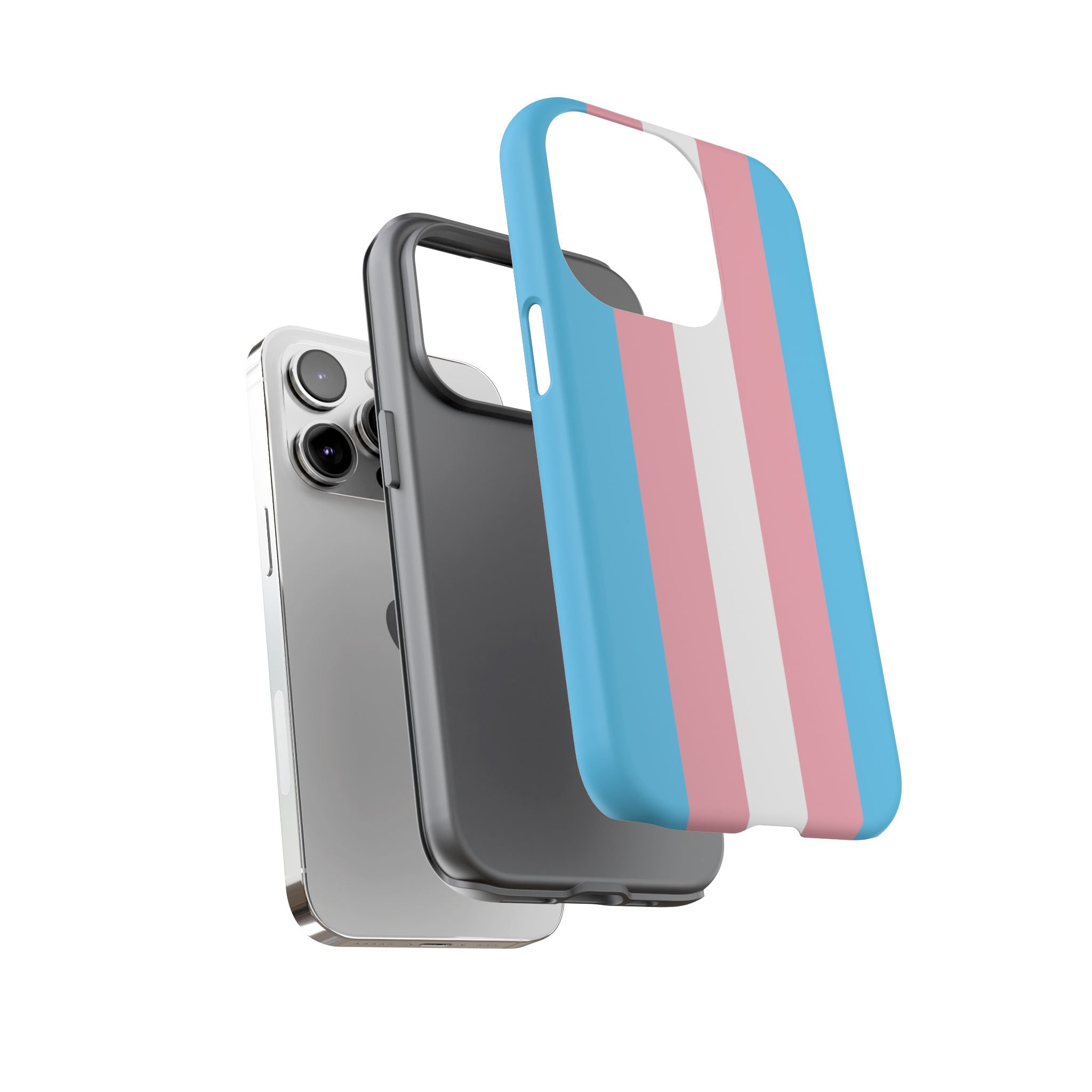 Trans Colors Tough Phone Case for iPhone, Galaxy, or Google Pixel