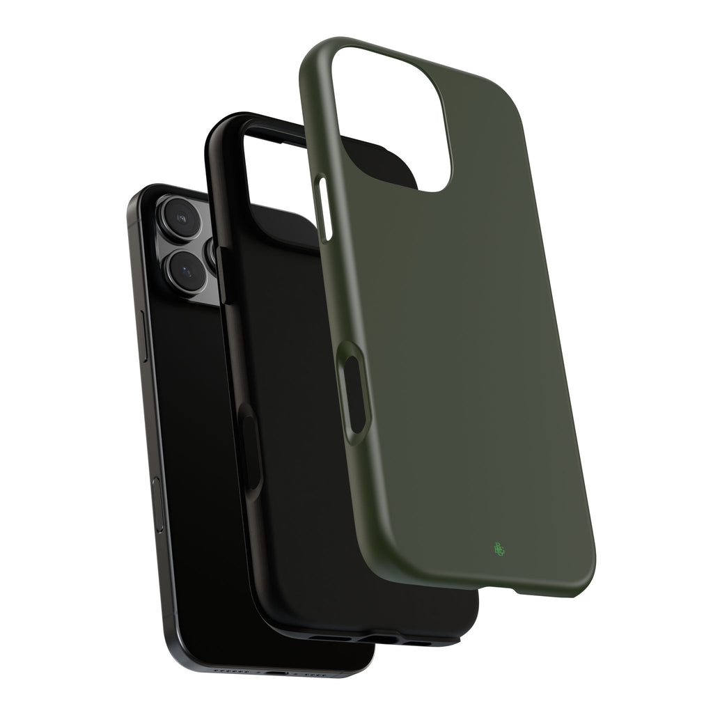 Olive Green Tough Phone Case for iPhone, Galaxy and Google Pixel