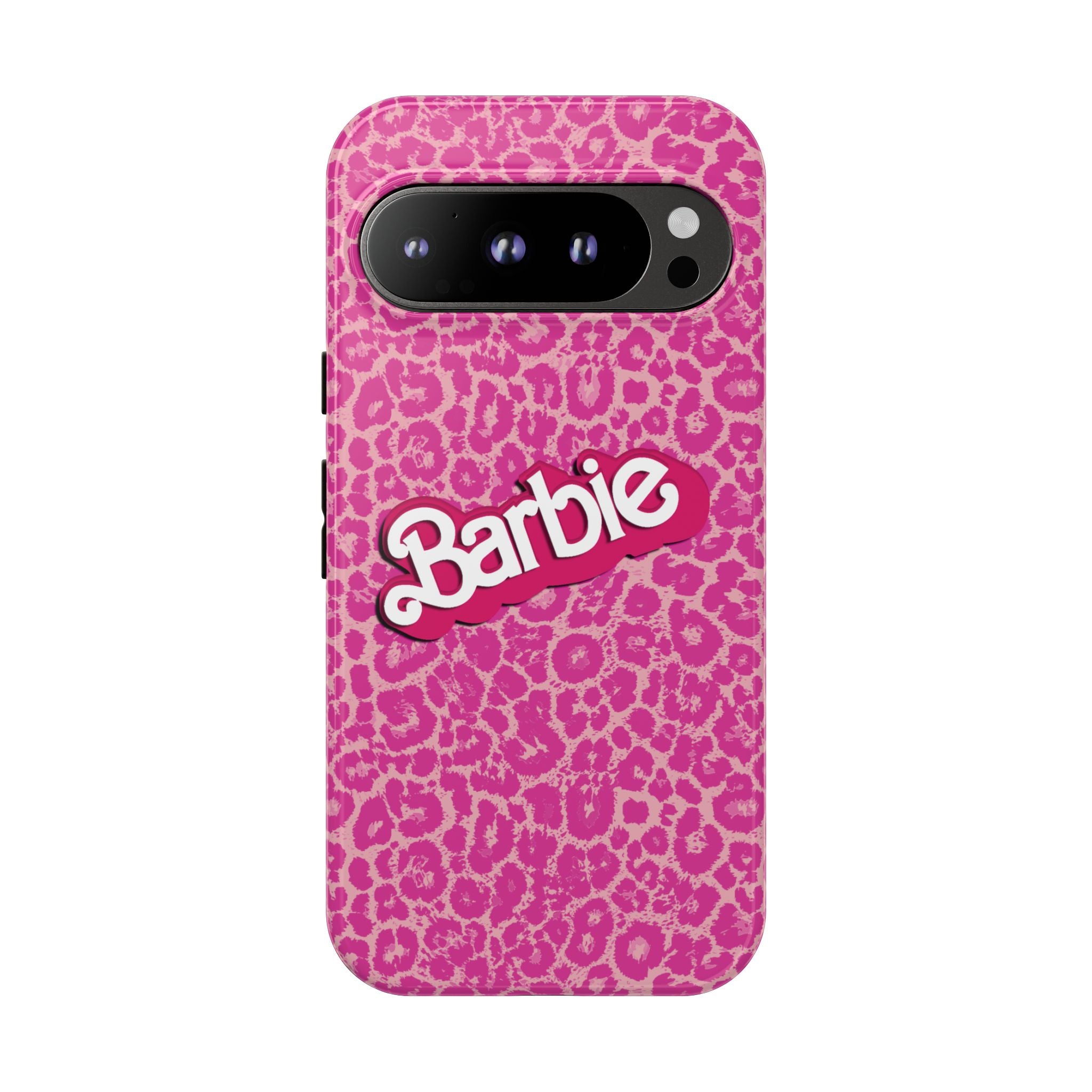 Hot Neon Pink Leopard Barb Tough Phone Case iPhone, Galaxy, or Google Pixel