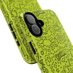 Neon Lime Wow Tough Case for iPhone, Galaxy, or Google Pixel