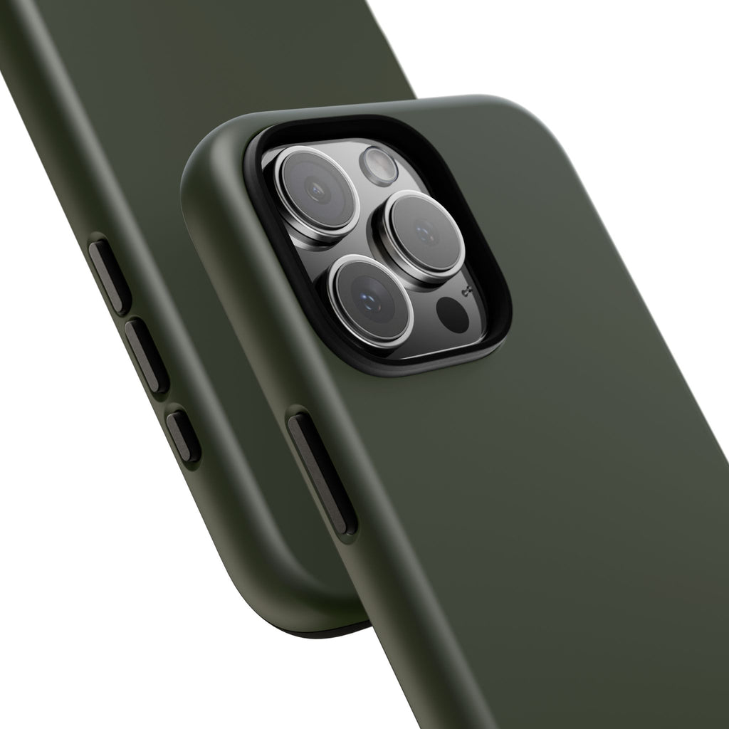 Olive Green Tough Phone Case for iPhone, Galaxy and Google Pixel