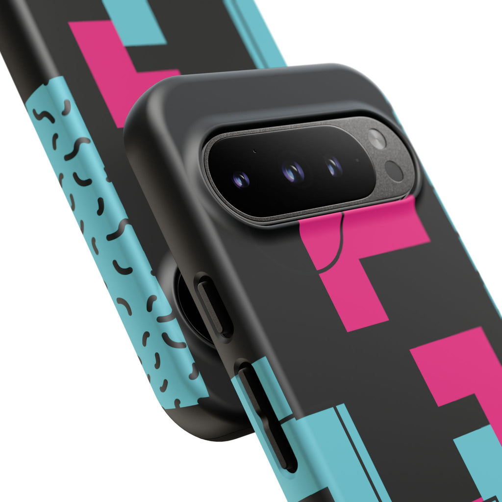 Retro Blocks LOVE Tough Case for iPhone, Galaxy or Google Pixel