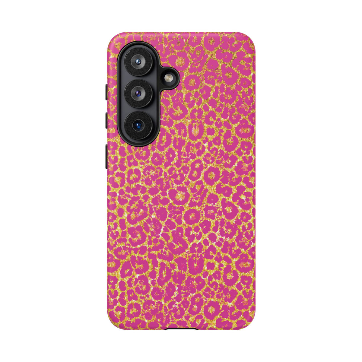 Pink Gold Leopard Tough Case for iPhone, Galaxy, or Google Pixel