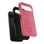 Pink Gold Leopard Tough Case for iPhone, Galaxy, or Google Pixel