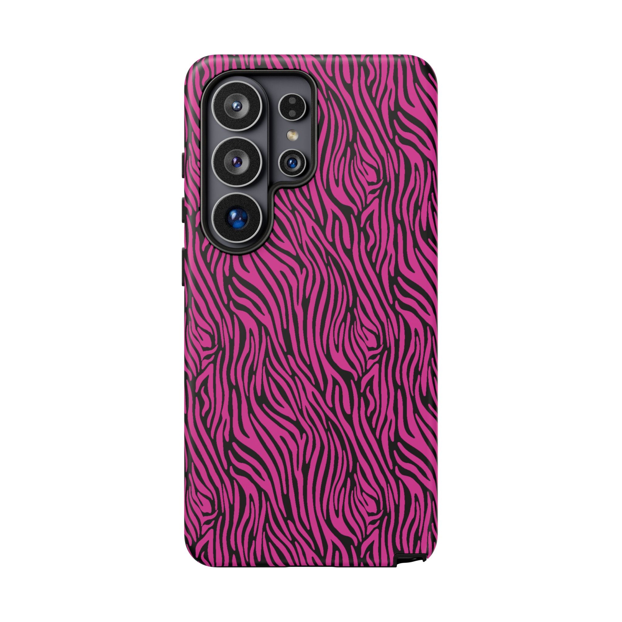Pink Zebra Tough Phone Case for iPhone, Galaxy, or Google Pixel