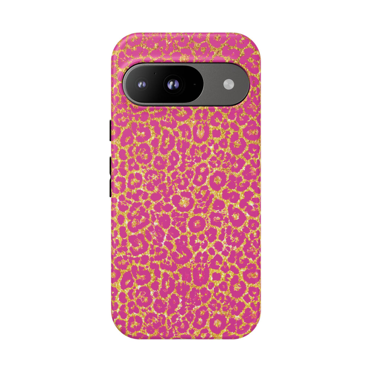 Pink Gold Leopard Tough Case for iPhone, Galaxy, or Google Pixel