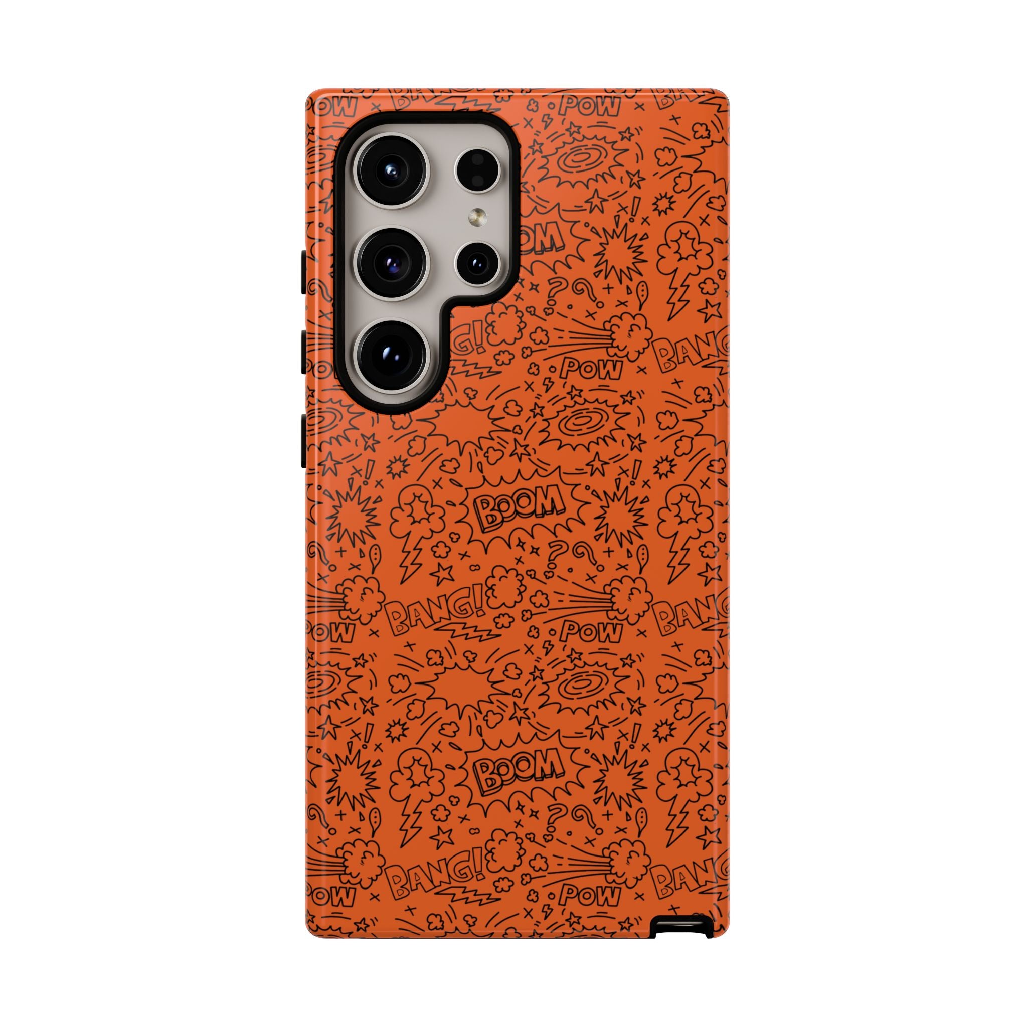 Wow Orange Tough Case for iPhone, Galaxy, or Google Pixel