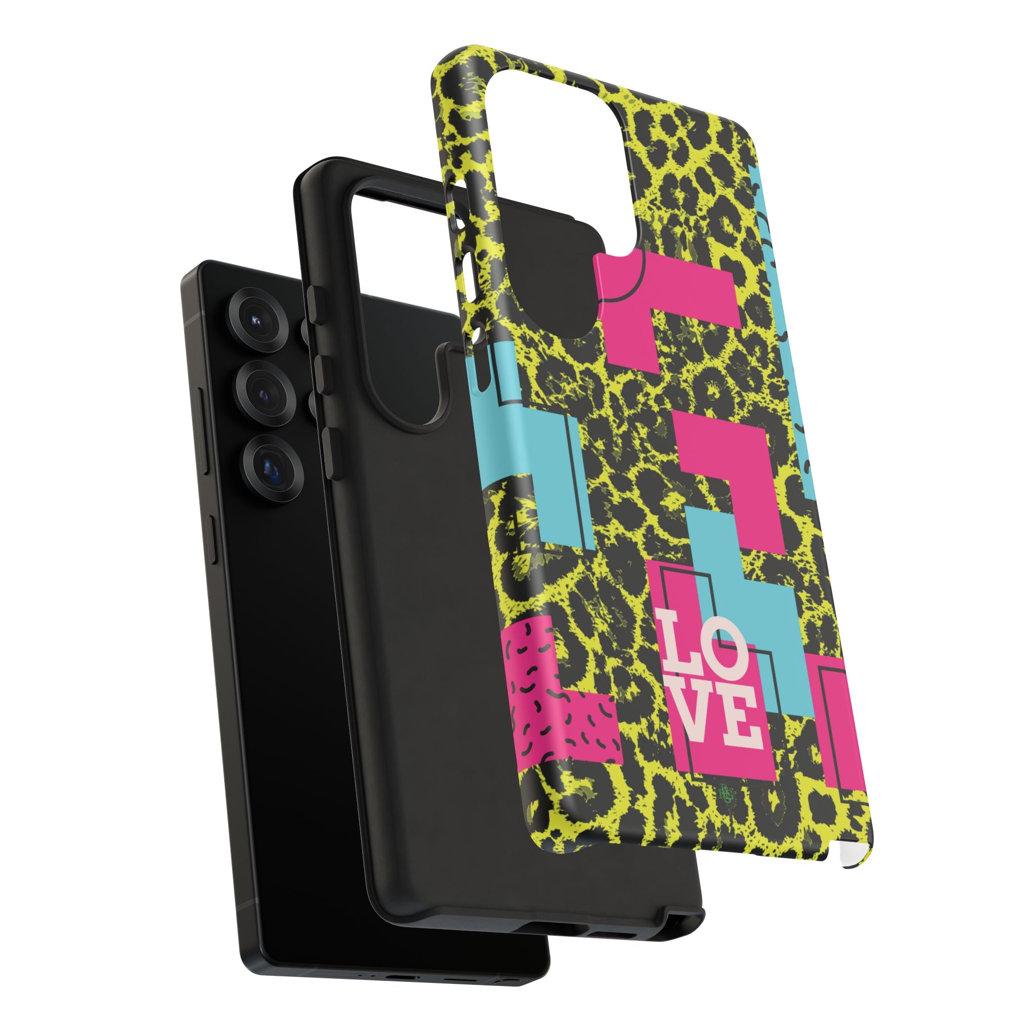 LOVE Neon Yellow RG Phone Case iPhone, Galaxy and Google Tough Cases