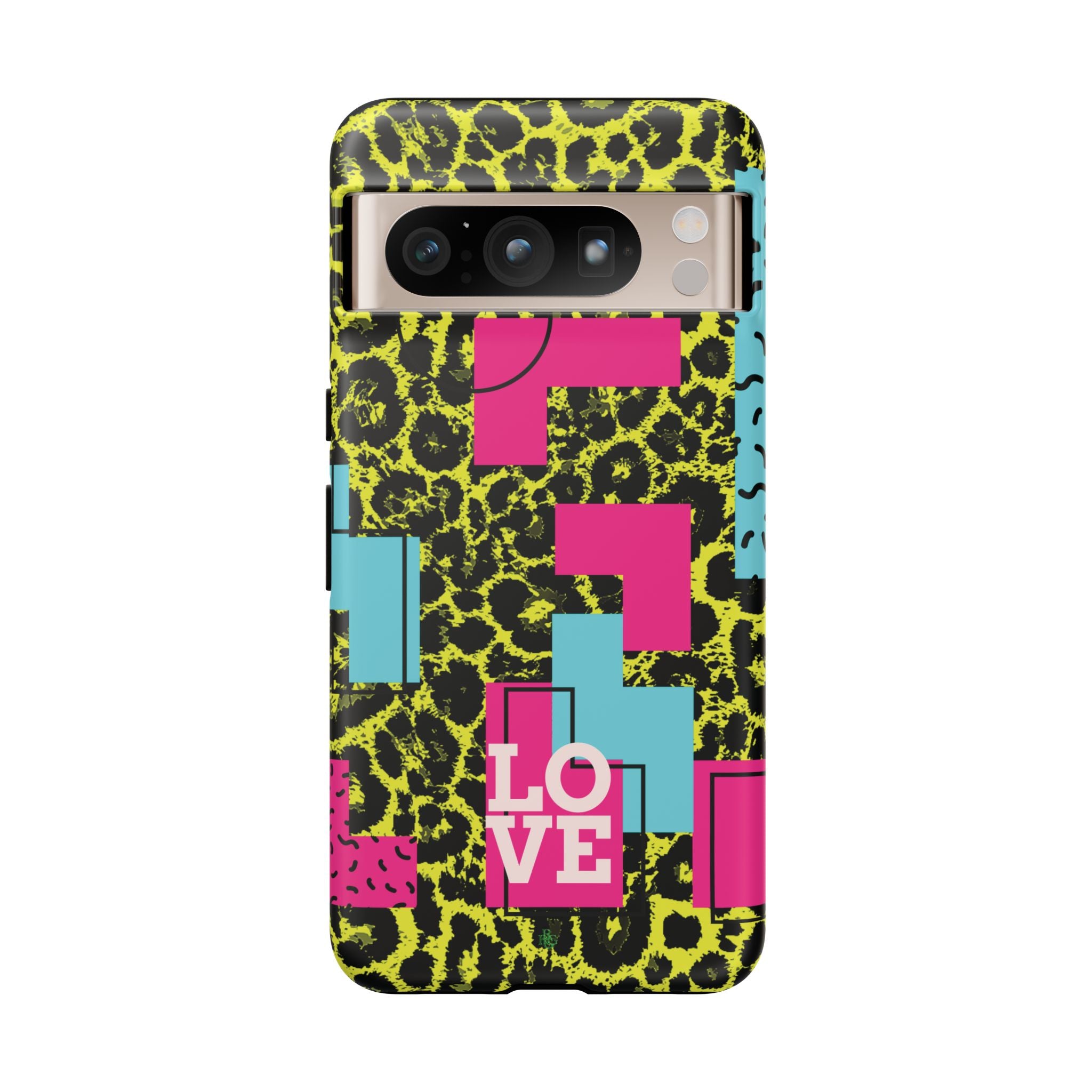 LOVE Neon Yellow RG Phone Case iPhone, Galaxy and Google Tough Cases