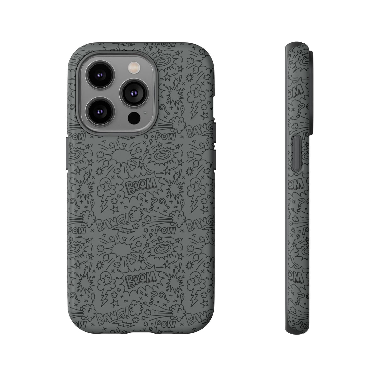 POW BOOM Comics style Tough Phone Case for iPhone, Galaxy, or Google Pixel