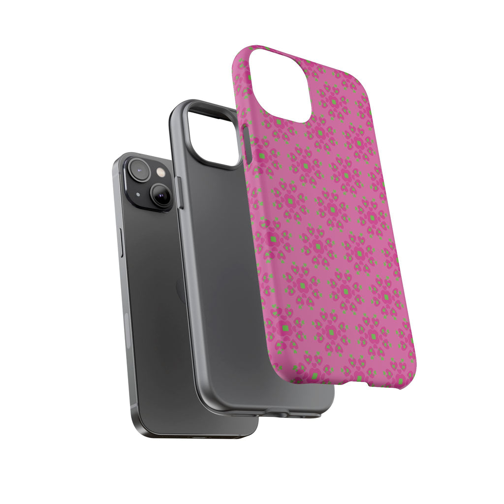 Floresta Heart Pink Tough Phone Case iPhone, Galaxy, or Google Pixel