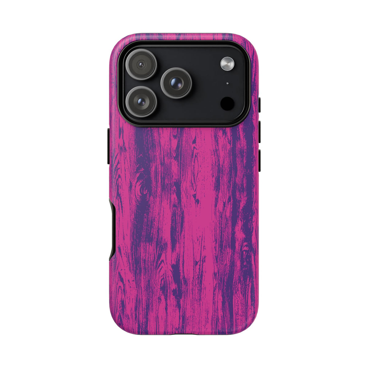 Pink Purple Wood Tough Phone Case iPhone, Galaxy, or Google Pixel