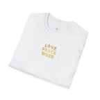 Love Peace W** Unisex Softstyle T-Shirt