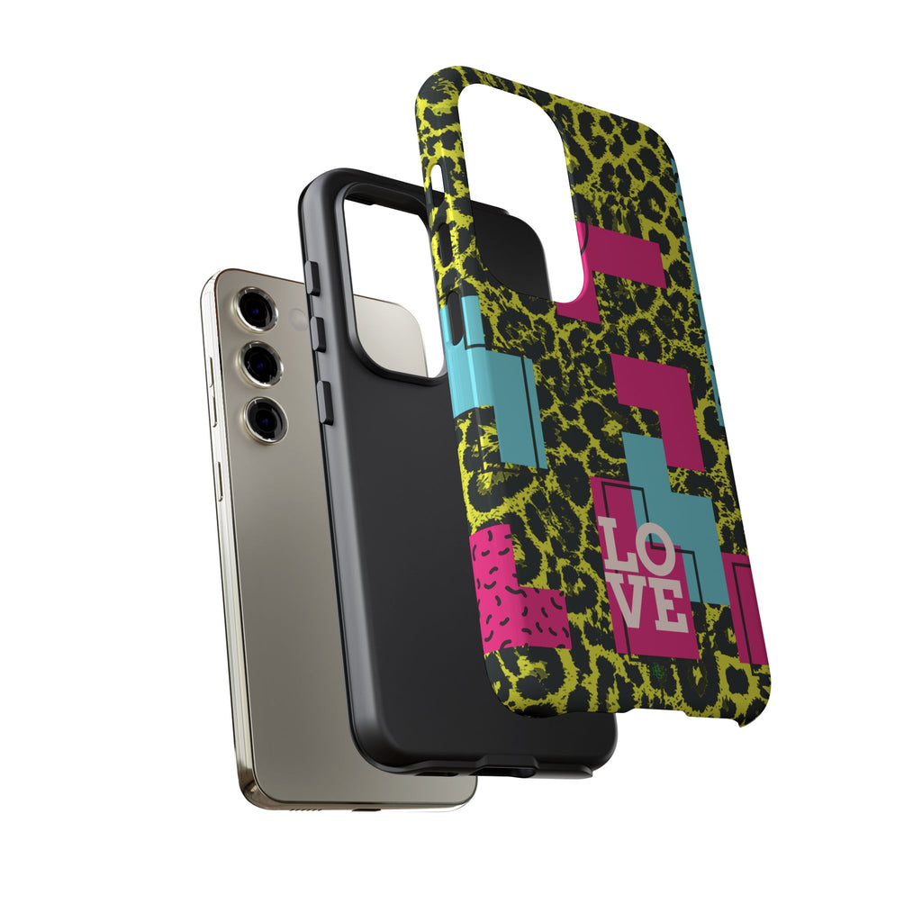 LOVE Neon Yellow RG Phone Case iPhone, Galaxy and Google Tough Cases