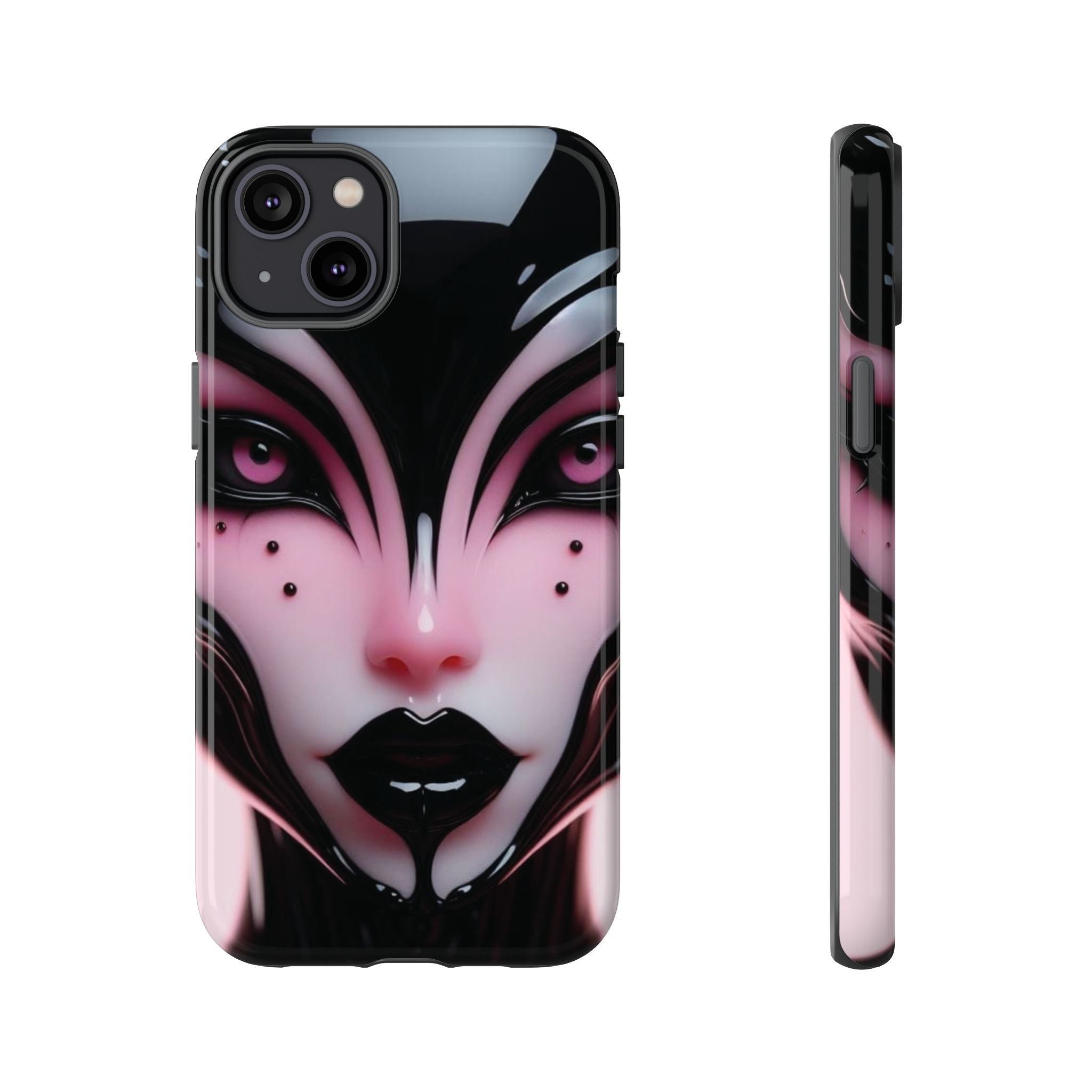 Pink Alien Tough Phone Case for iPhone, Galaxy, or Google Pixel