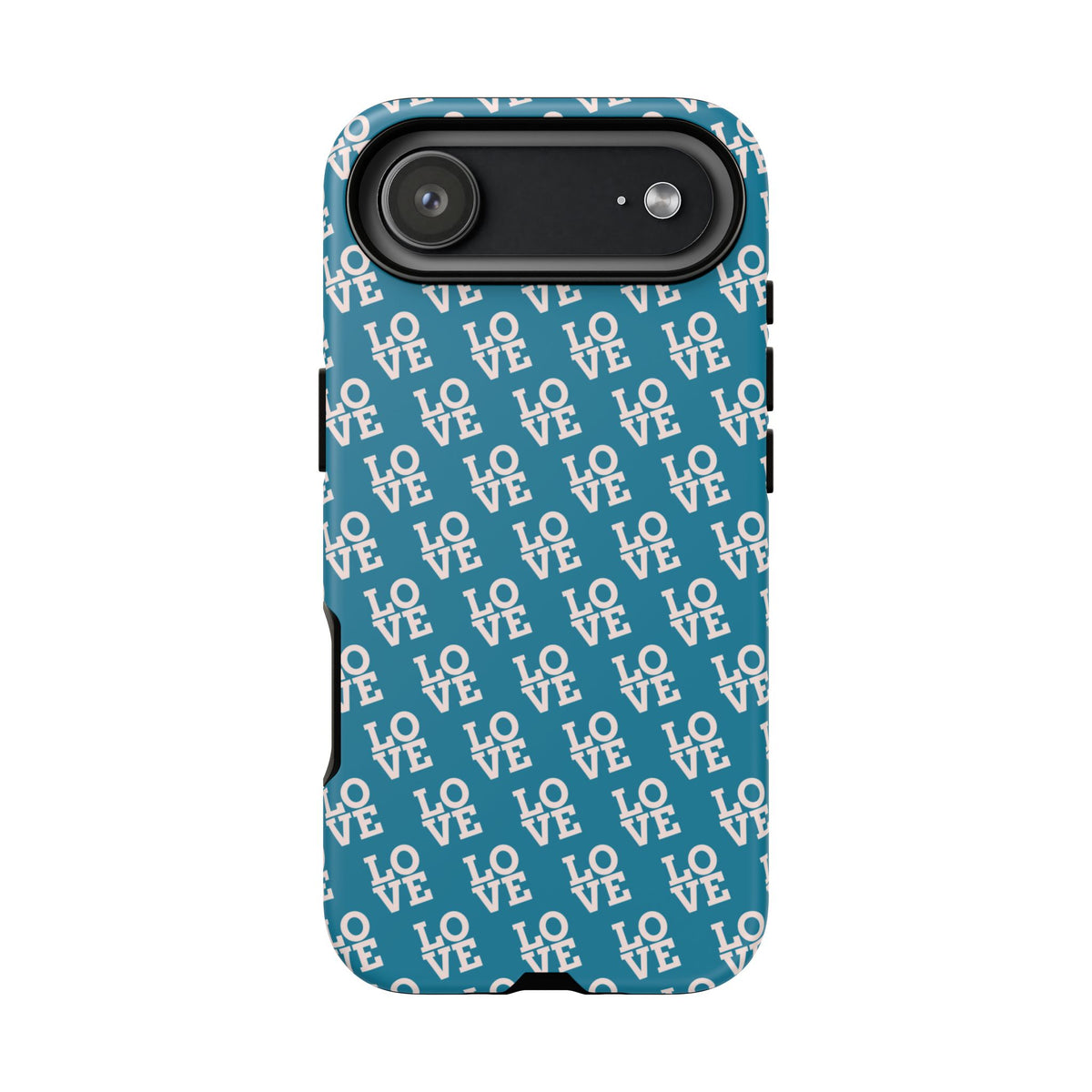 LOVE Teal Green Tough Phone Case iPhone, Galaxy, or Google Pixel