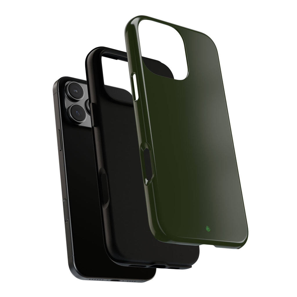 Olive Green Tough Phone Case for iPhone, Galaxy and Google Pixel