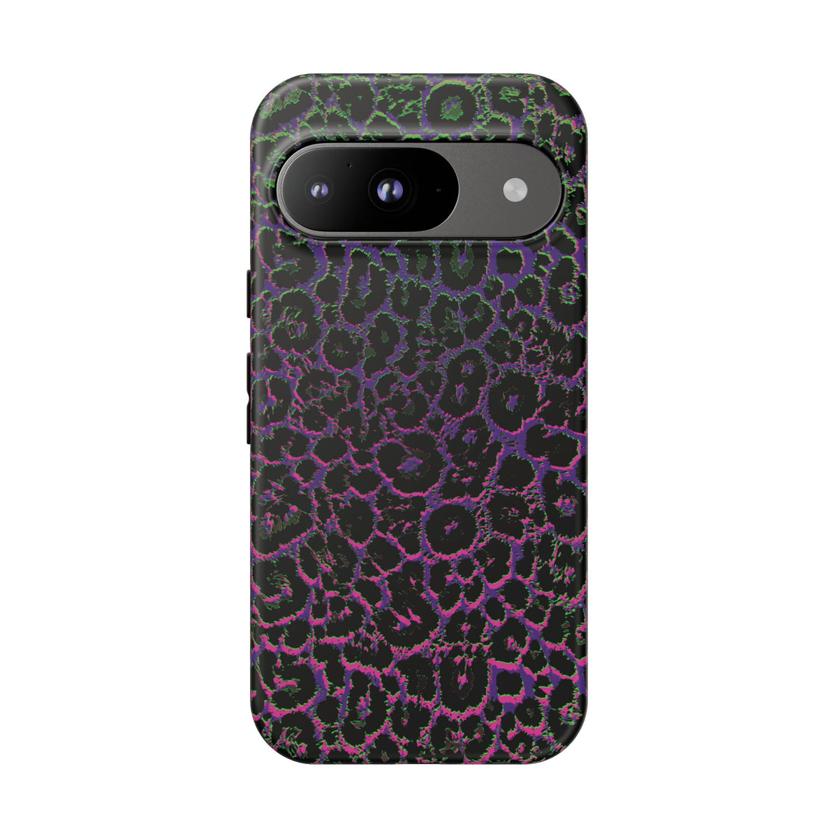 Colorful Leopard Tough Phone Case for iPhone, Galaxy, or Google Pixel