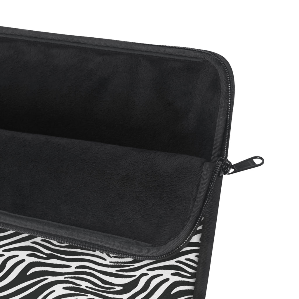 Black and White Zebra Print 13" Laptop Sleeve