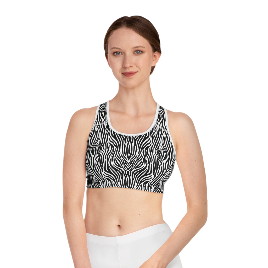 Zebra Sports Bra