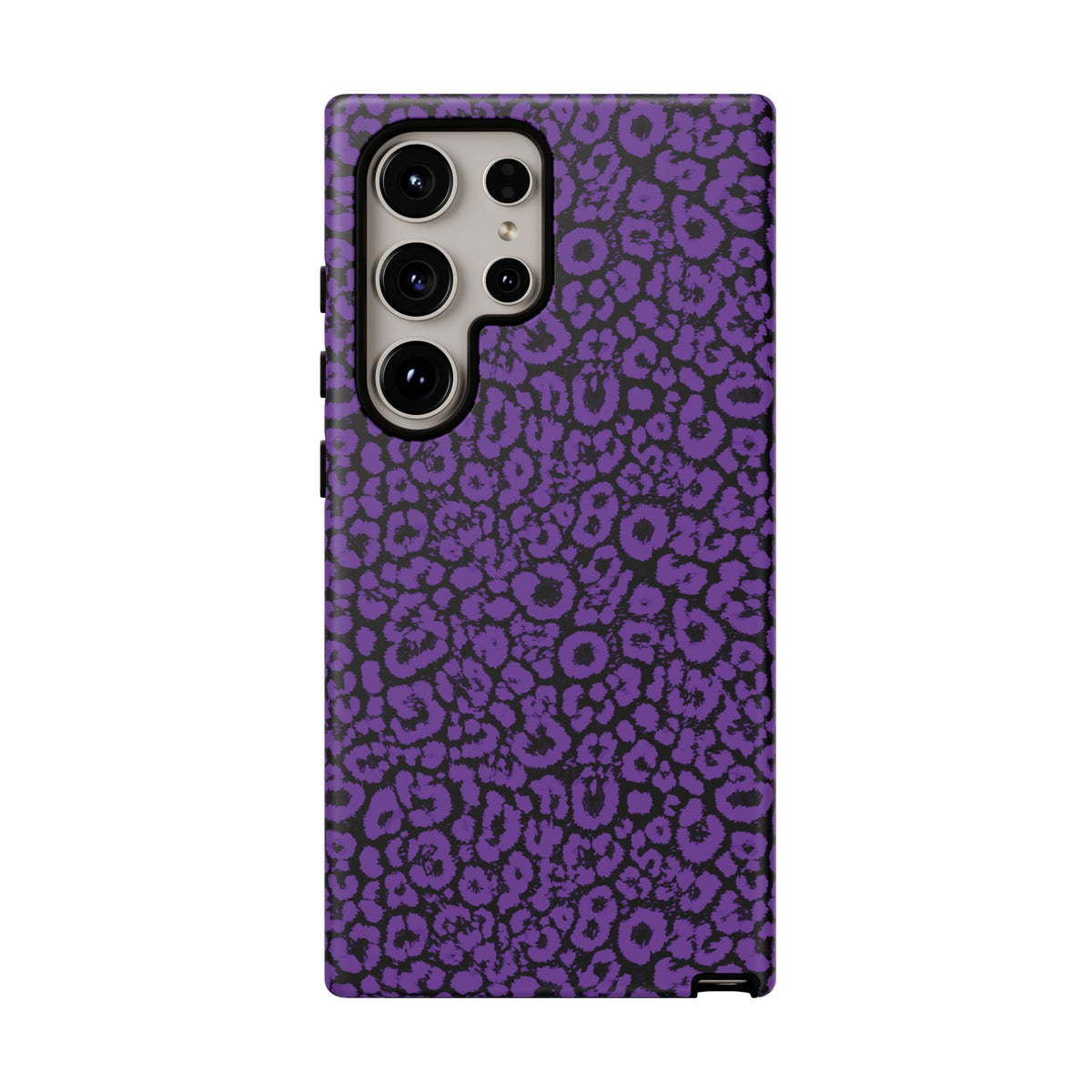 Purple Leopard Tough Case for iPhone, Galaxy or Google Pixel