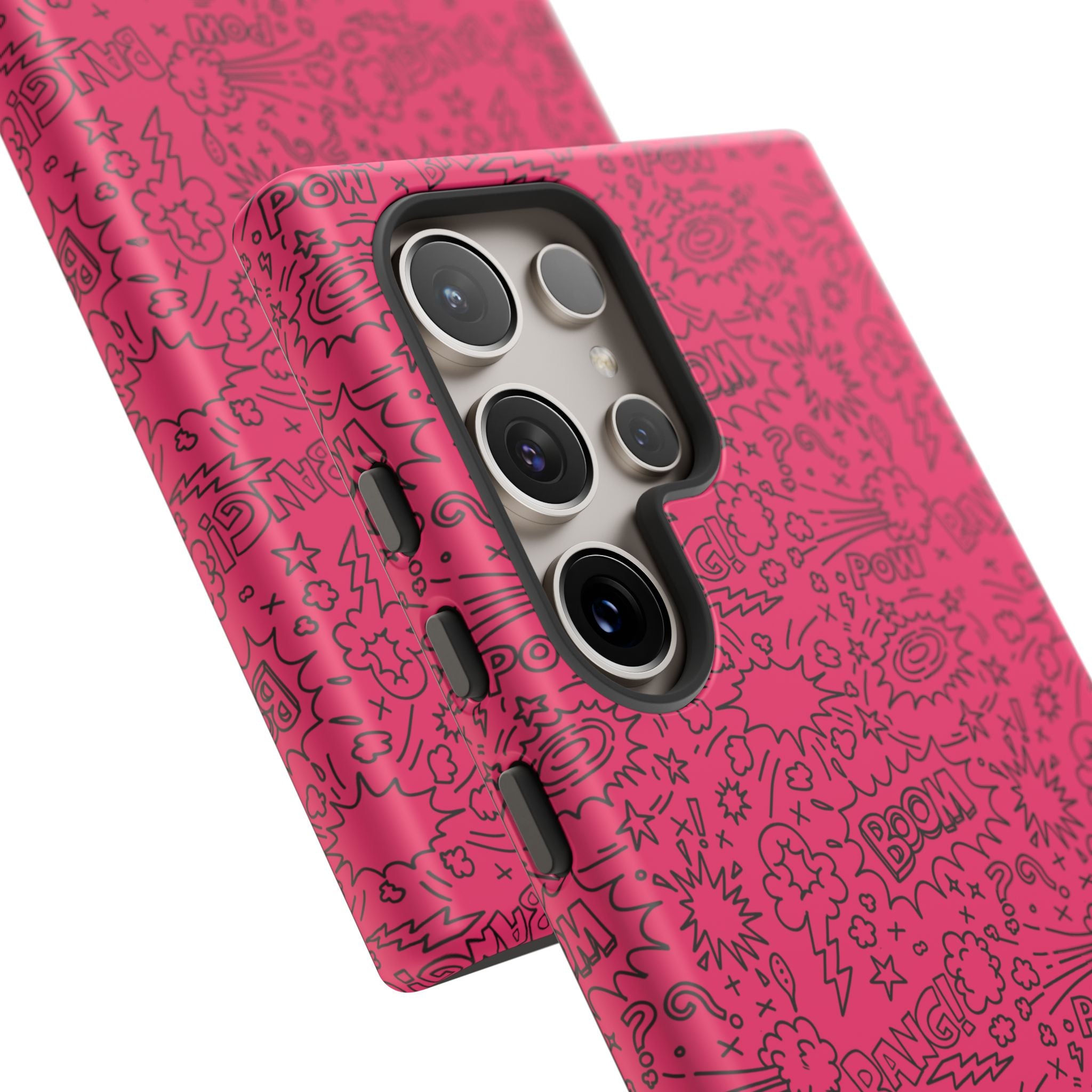 Pink Wow Tough Case for iPhone, Galaxy, or Google Pixel