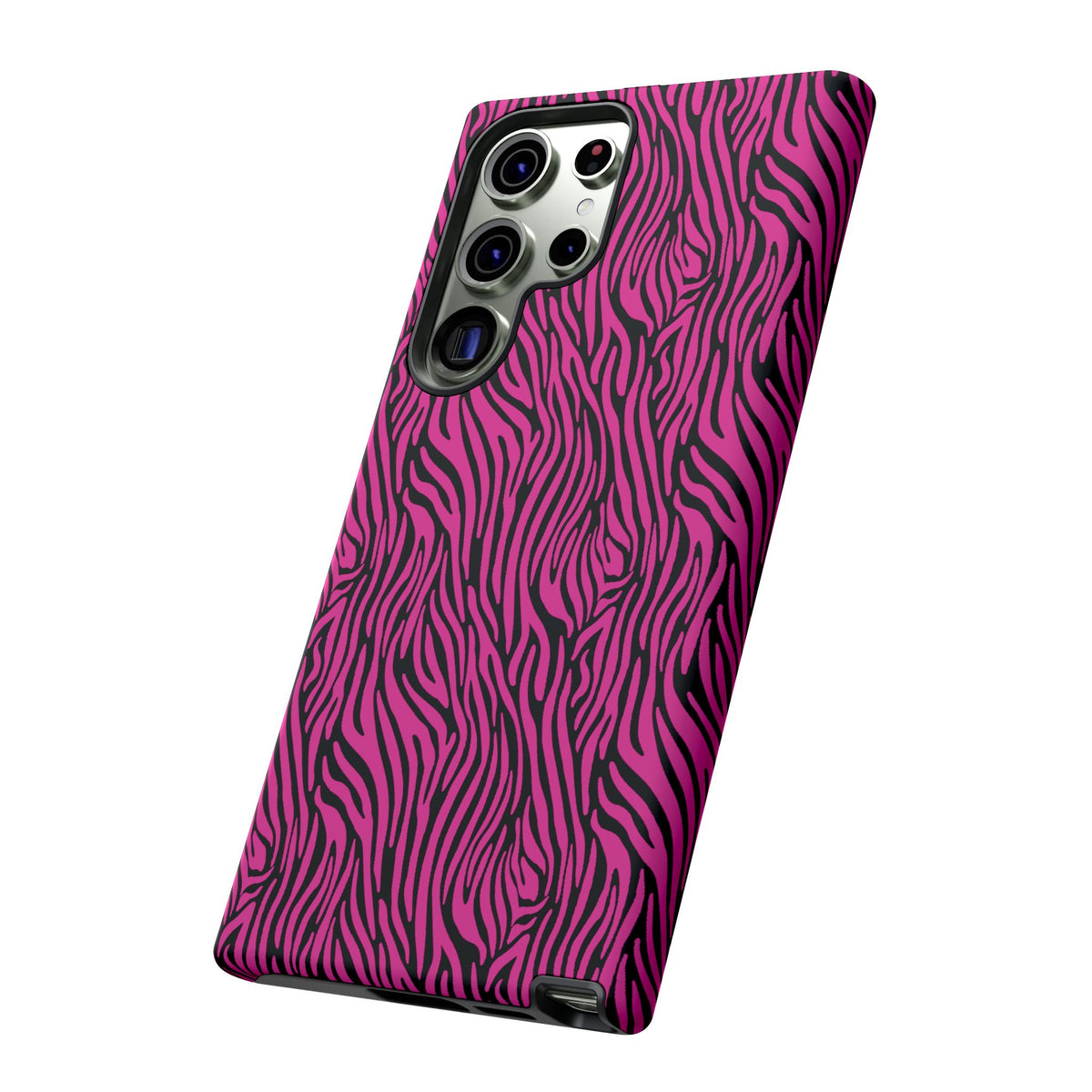 Pink Zebra Tough Phone Case for iPhone, Galaxy, or Google Pixel