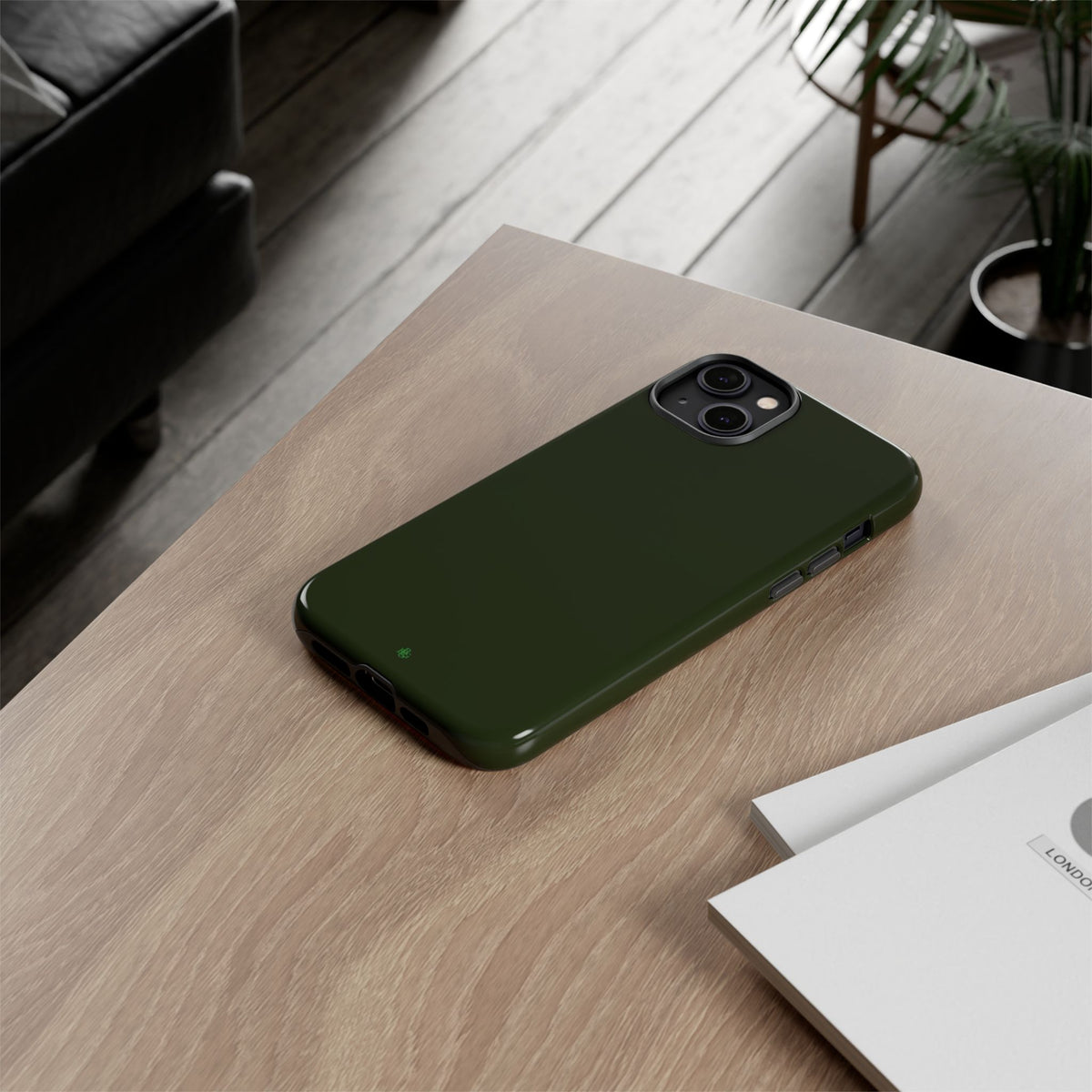 Olive Green Tough Phone Case for iPhone, Galaxy and Google Pixel