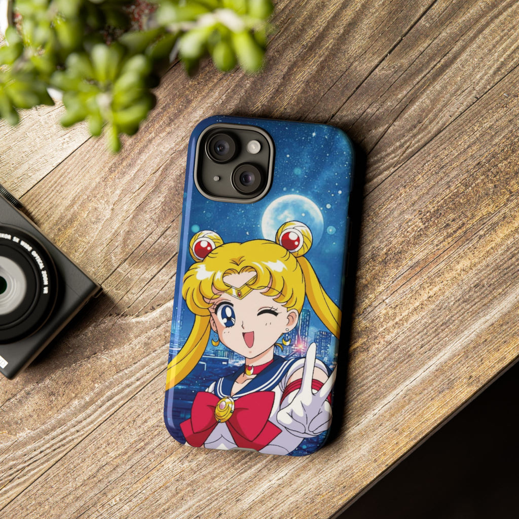 Blue S Moon Tough Case for iPhone, Galaxy, or Google Pixel