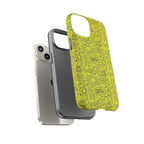 Neon Yellow Wow RG Tough Phone Case for iPhone, Galaxy, or Google Pixel