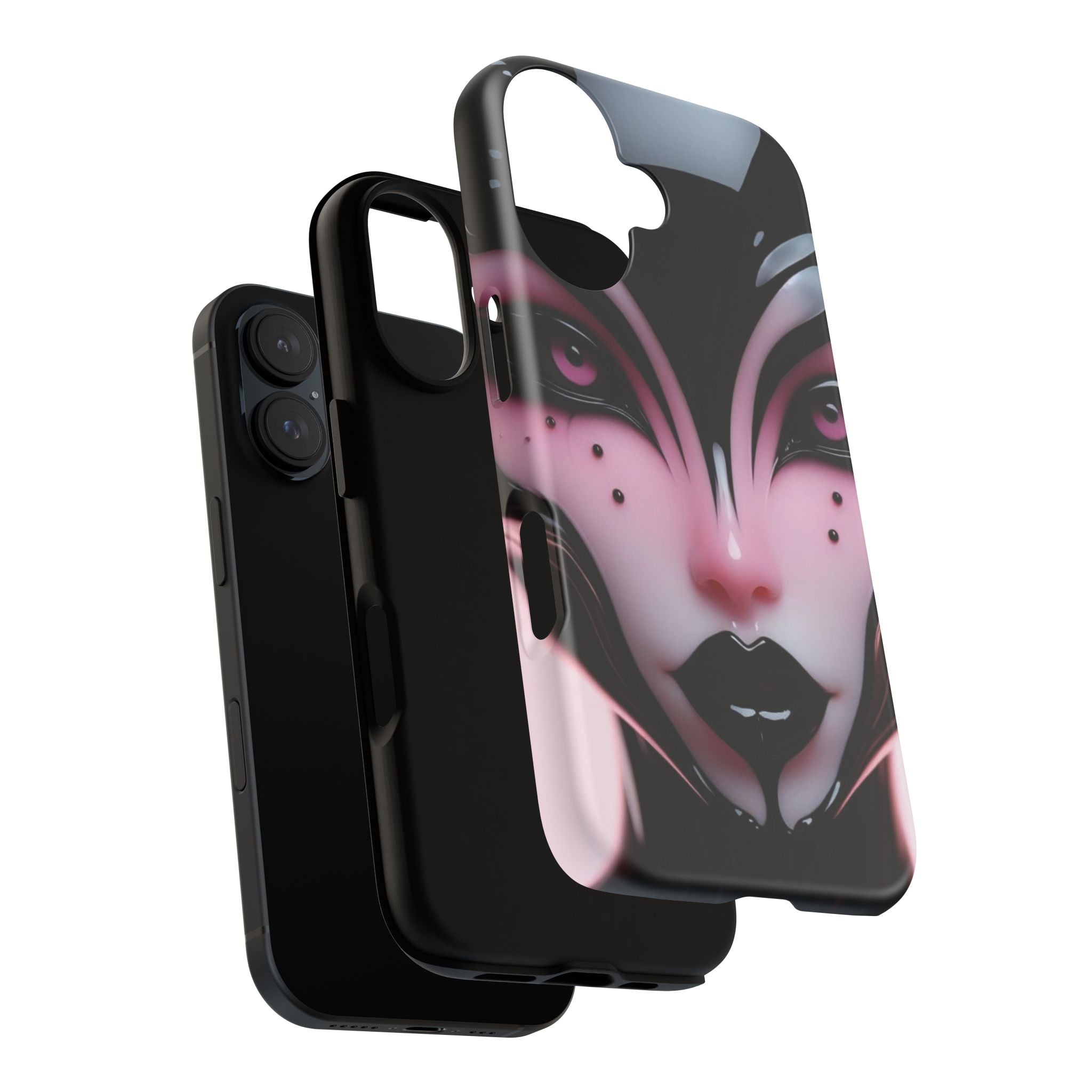 Pink Alien Tough Phone Case for iPhone, Galaxy, or Google Pixel