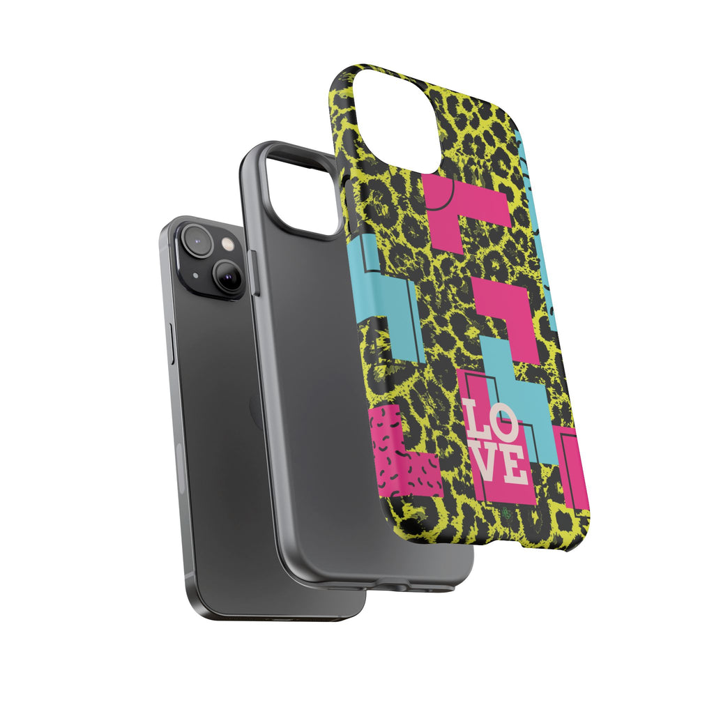 LOVE Neon Yellow RG Phone Case iPhone, Galaxy and Google Tough Cases