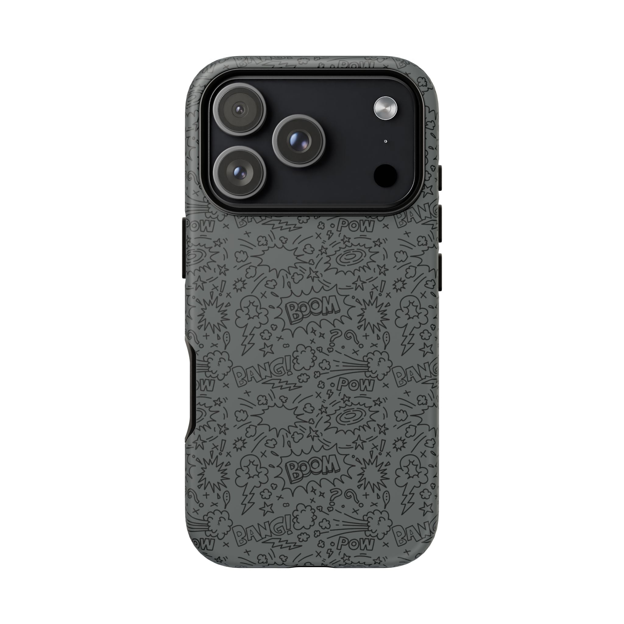 POW BOOM Comics style Tough Phone Case for iPhone, Galaxy, or Google Pixel